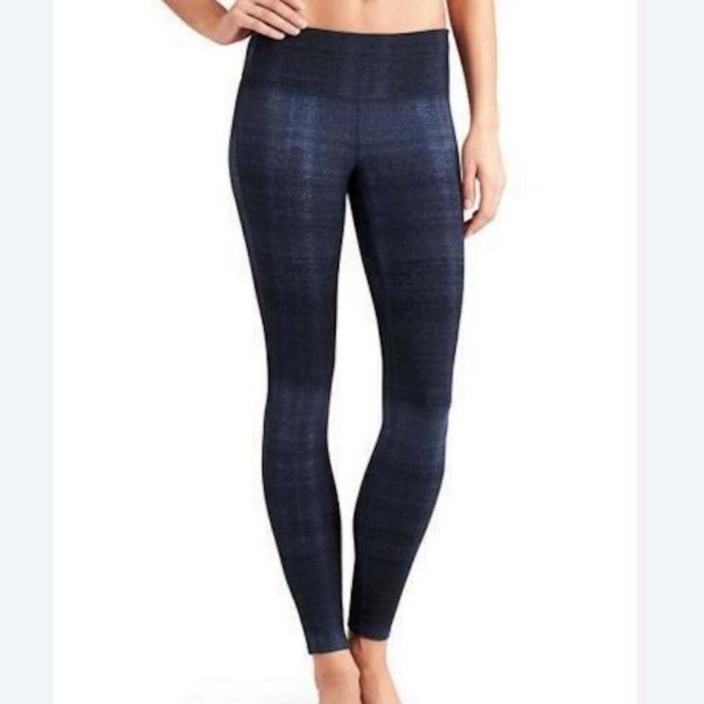 Athleta Icy Chaturanga Leggings Deep Indigo Navy Leggings size XL